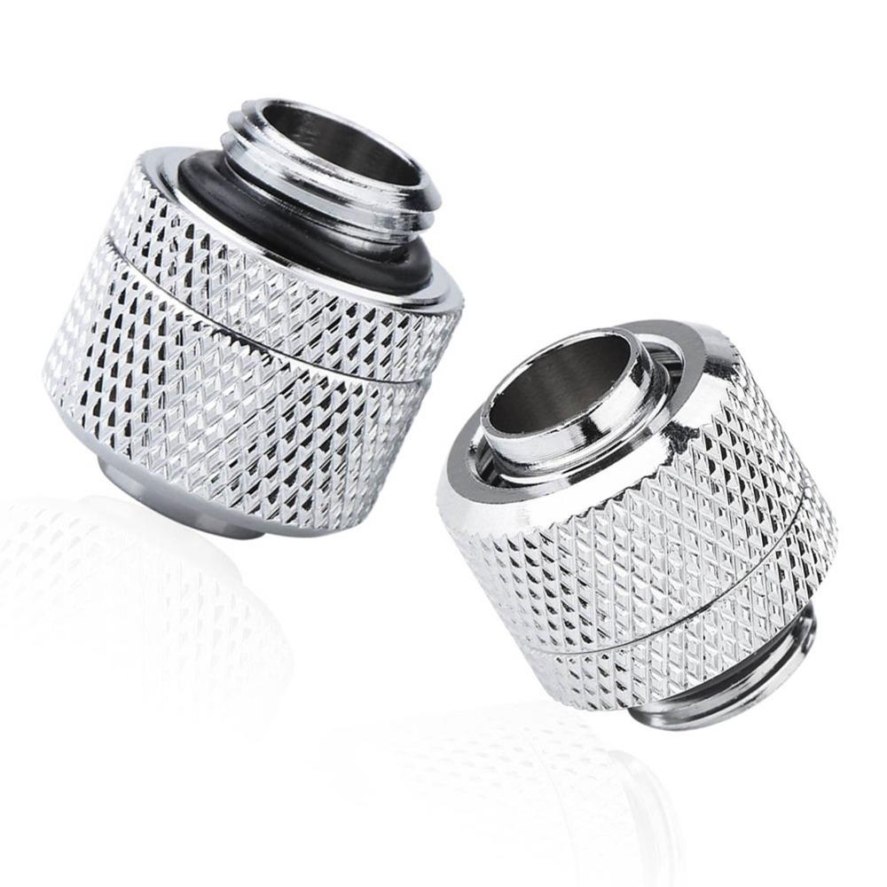 2PCS Two Touch Design Water Cooling Fitting Tighten O-Ring Tube Connector PC Water Cooling