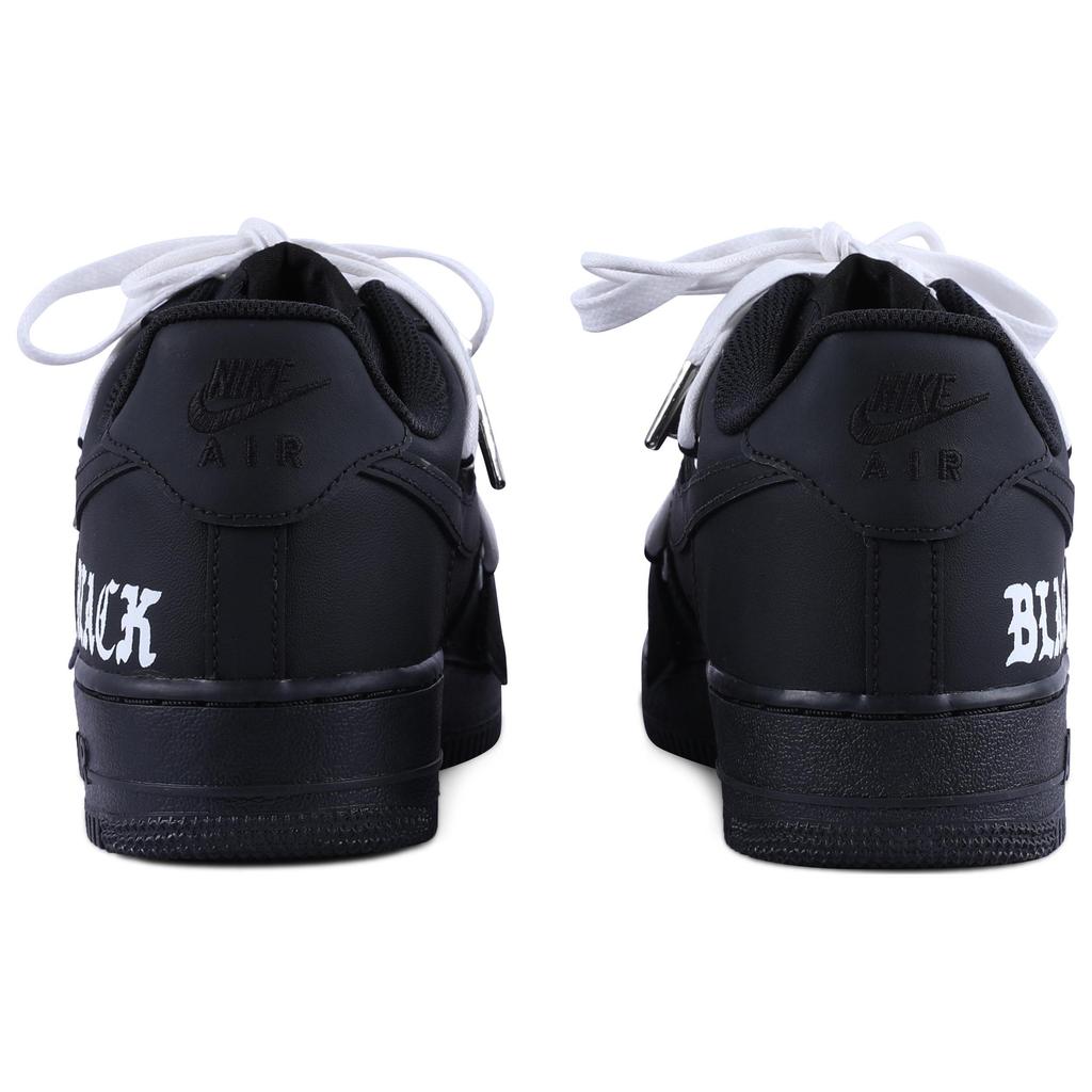 Nike Air Force 1 PU Abrasion Resistant Balance Low top Skateboard Shoes Unisex Black White CW2288-001(Team55-S-BOX)