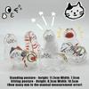 Cat Hair Collection Pendant Oversized Transparent Hair Storage Box Pet Commemorative Collection Bag Keychain Luggage Accessories