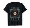 Giradischi Retro in Vinile Vintage 1975 Maglietta Regalo di Compleanno DJ