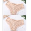 2pcs/lot Crossed Triangle Panties for Women's Sexy Lace Edge Pantie Mid Waist Bow Women Underwear