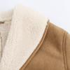 ZA Womens Double-Sided Mid-Length Wool Coat Solid Color Loose Fit Fall 2025
