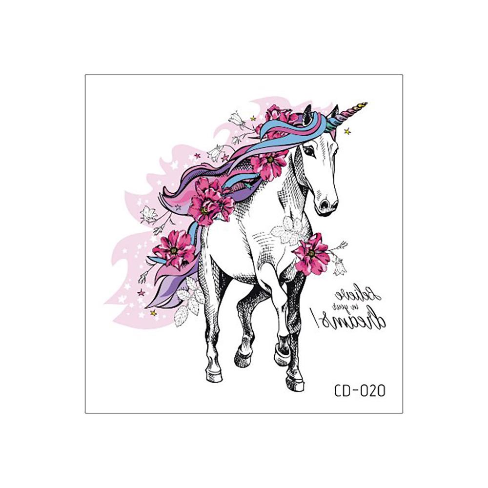Waterproof Temporary Tattoos for Kids - Flamingo & Unicorn Designs