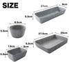 VIEAURA Drawer Divider Desk Felt Tray for Organizing Stationery and Small Office Multifunctional Storage Set of Tray, Items, Desk, (Gray / 8)