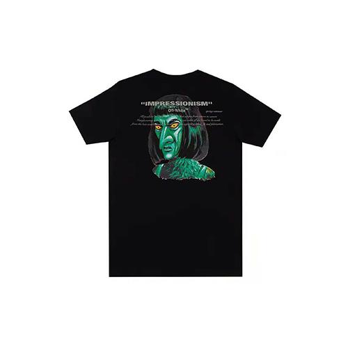 OFF WHITE SS19 T Shirts Mens Crew Neck Moderate Heavyweight OMAA027R191850021088 S чёрный