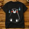 Kumamon T-Shirt Sommer Vintage T-Shirts Baumwolle Trendiges T-Shirt Für Unisex Muster Kleidung