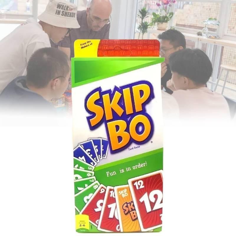 Spannendes Skip Bo Kartenspiel Ideal für Familienspaß und gesellige Zusammenkünfte