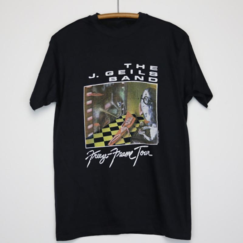 1981 J Geils Band Freeze Frame Tour Short Sleeve Black Size S to 5Xl Shirt FA974 Unisex T-Shirt