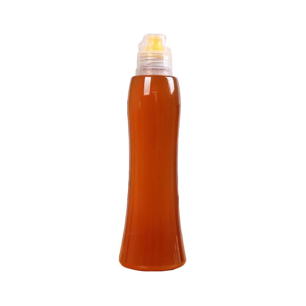 Honey Squezzable Bottle with Protective Lid 380g Honey Capacity Sized Reusable for Home Kitchen Seasoning Organization