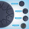 Rain Drum Tones Steel Tongue Drum Outdoors Rain Drum Instrument Mini Hand Drum Ethereal Drum Sticks Percussion Drum Accessories
