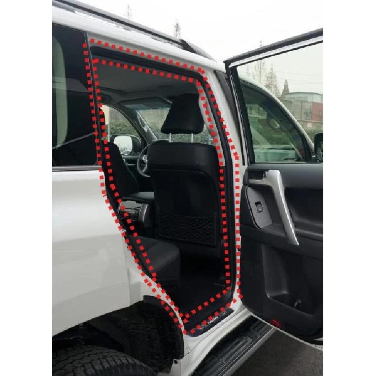 1 Piece Black Door Rubber for Land Cruiser Prado LCP150 2010- Rain Seal Strip Weatherstrip for Door Frame 62332-0G010-A1