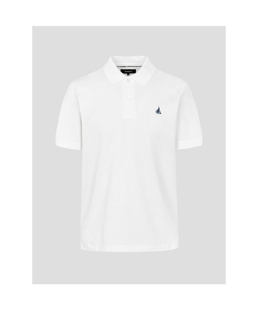 Binpolmen [Essential] Pique Collar Neck Short Sleeve T-Shirt White