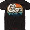 Hot New Chicago Band Logo T Shirt Classic Rock Black Vintage Top For Everyday Wear Soft Slightly Breathable Stylish