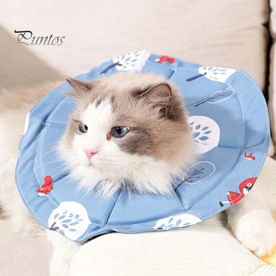 Verstellbares kegelförmiges Haustierhalsband, weich, wasserdicht, Genesungshalsband für Katzen und Kätzchen nach Operationen, Bissschutz, elisabethanisches Halsband für die Fellpflege und das Baden