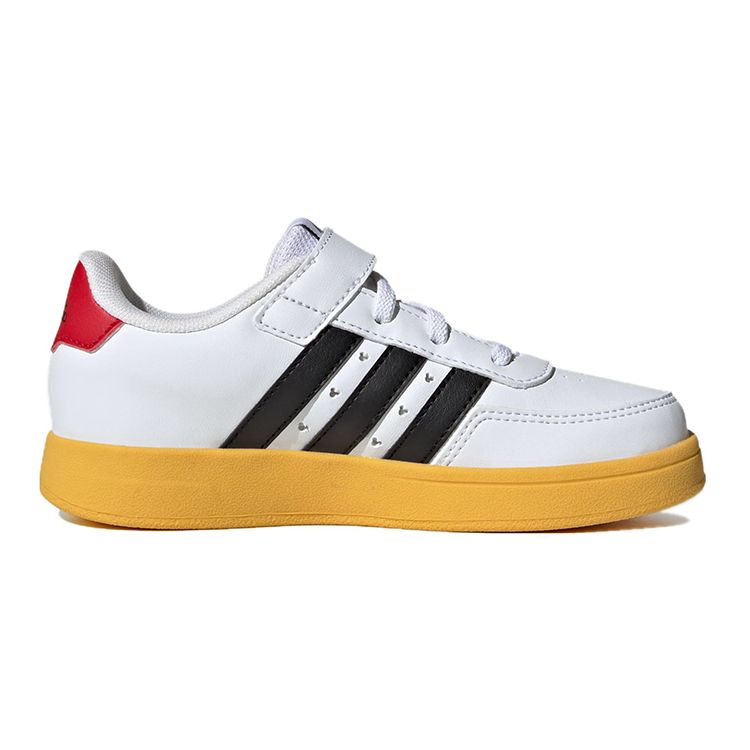 Adidas Disney X  Neo Breaknet Comfortable Versatile Non-Slip Low-Top Kids Skate Shoes Kids Sneakers White Black IG7163