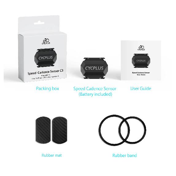 

CYCPLUS Cadence Speed Dual Sensor Bike Accessories IP67 Waterproof Cycling Bicycle Computer Speedometer 1 piece
