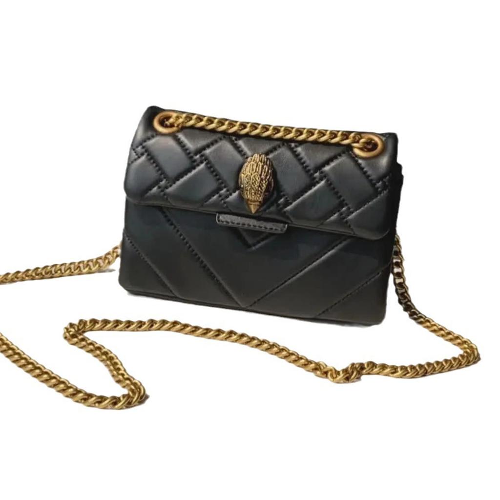 Chain Strap Bag Grid Texture PU Material Multifunctional Shoulder Purse Handbag for Daily Life Work