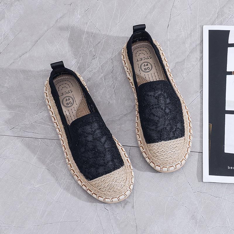 Fashion Summer Women's Shoes 2025 New Fashion Braid Mesh Breathable Lightweight Flat Bottomed Casual Shoes for Women Zapatos De Mujer