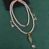 Retro Tibetan back necklace Long medium crossbody chain Sweater chain Multi-purpose accessories women