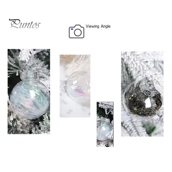 30Pcs Plastic Christmas Balls Hanging Ornament 6cm Colored Electroplated Ball Holiday Party Scene Layout DIY Decorative Accessories Christmas