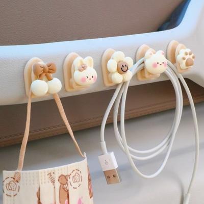 Hooks Front Cute Multifunctional Car Hooks Small Hooks Ladies Car Passenger Sticky Hooks Hanging Hooks Cute Decorations In The Car Car Mask Storage