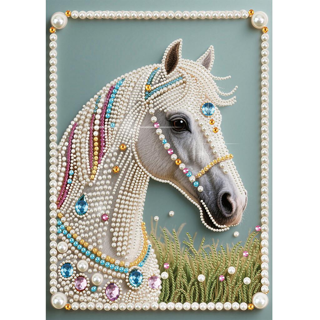 Animal Special Shaped DIY Partial Drill Pearl Gem Diamond Art Painting Kit Gift Art Craft Pearl Diamond Painting 11.81x15.75in