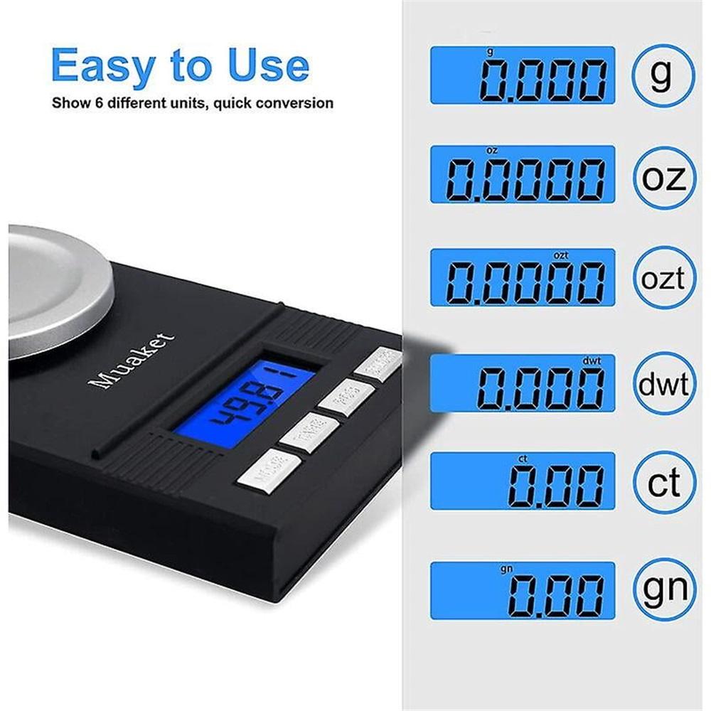 50g X 0.001g Scale, Jewelry Scale With Led Display Scale, Kitchen Accessory