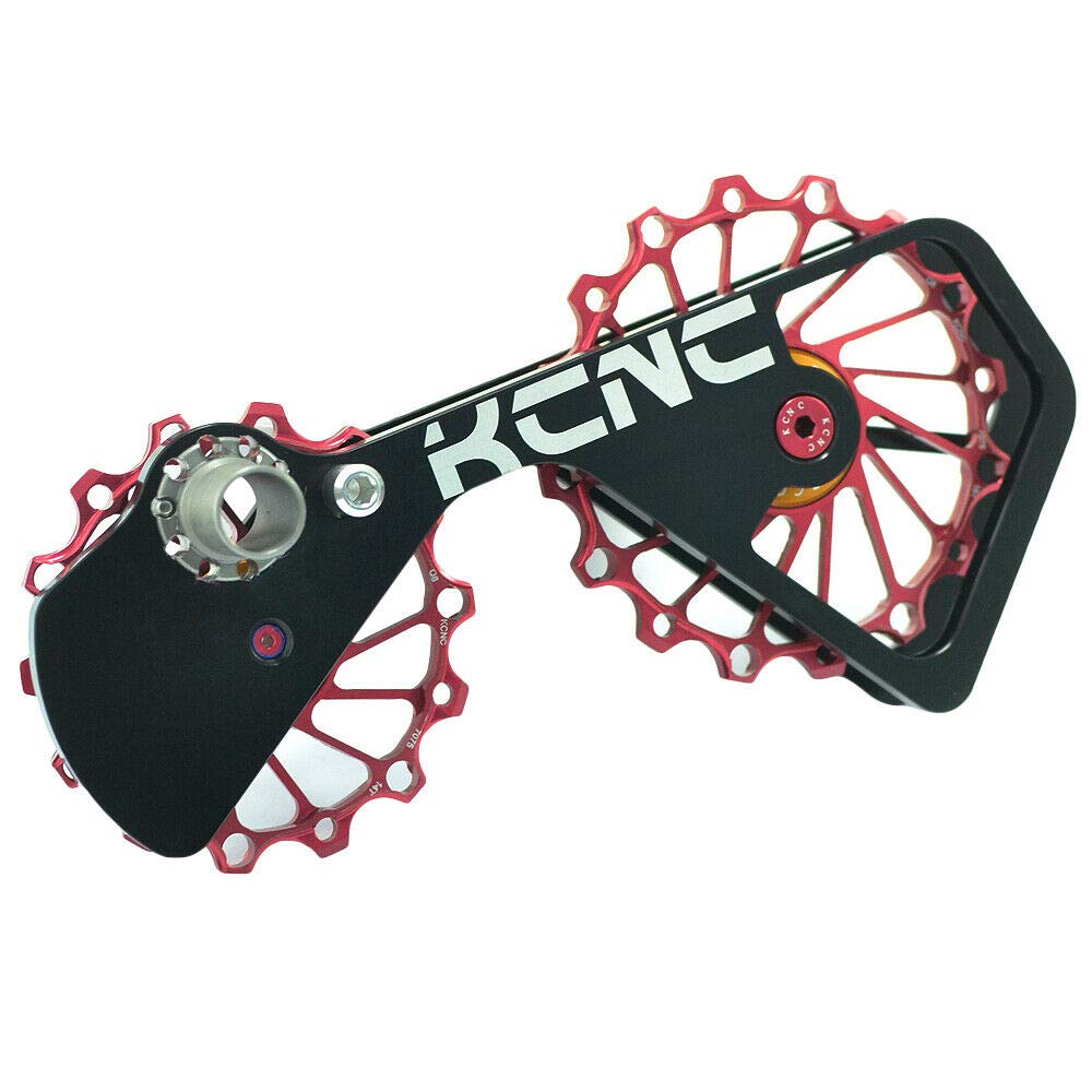 KCNC Road Oversized Pulley Cage For Shimano Ace SK2259 Ultegra/Dura 6700/6770/6800/6870/7900/7970/9000/9070, Red, KOT32-R,