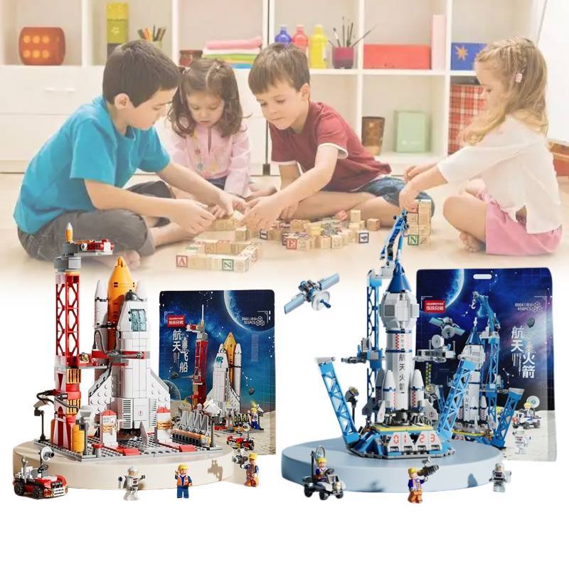 Shuttle Rocket Space Building Blocks Toys Children Educational Gift Boys Girls