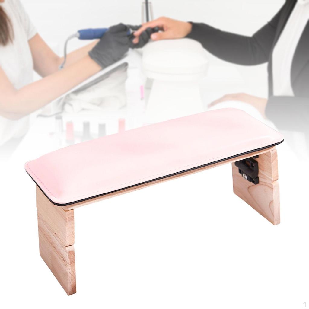 Arm Rest for Nail, Foldable Hand with PU Leather Soft Cushion, Professional and Home