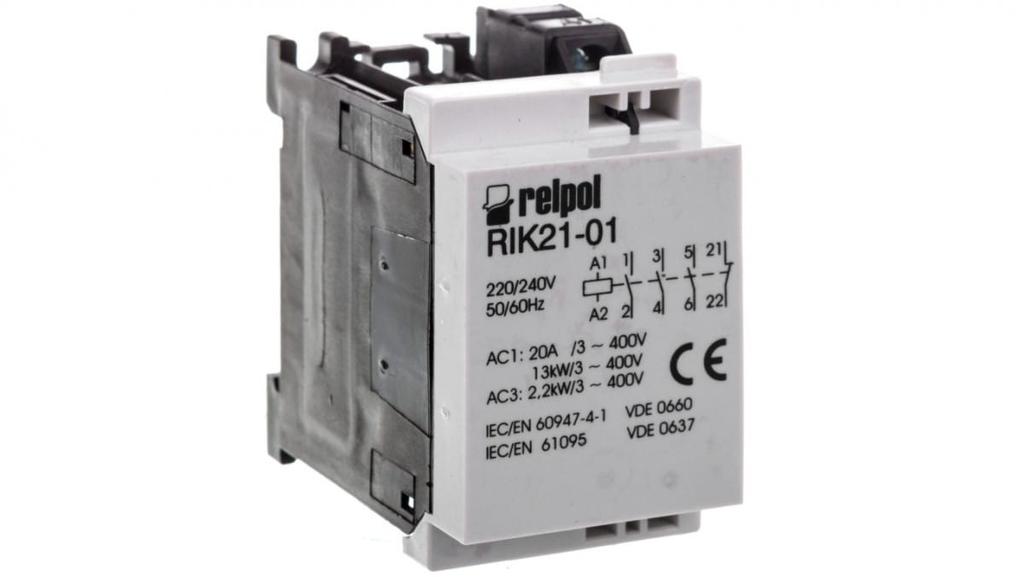 Power Contactor 3P 230V Ac 1R Rik21-01-230 2608209