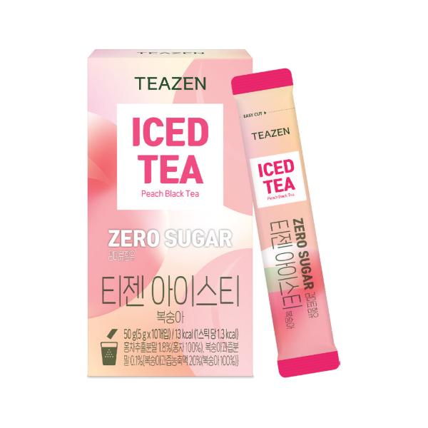Teazen Черный чай Арбузный холодный чай 5 г (3 варианта) # Peach Black Tea 10 Sticks