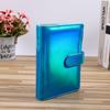 New 2026 A6/A5 Macaroon Laser Color PU Leather DIY Binder Notebook Cover Diary Agenda Planner Paper Cover School Stationery