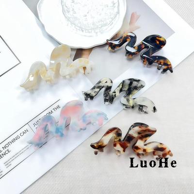 Luxury Large Acetate Wave Claw Clip for Women's Hair