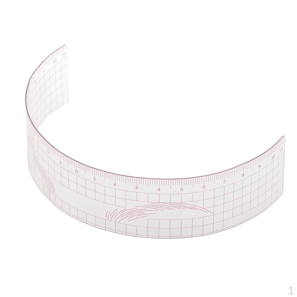 Reusable Eyebrow Permanent Makeup Ruler, Stencil Ruler - Pink