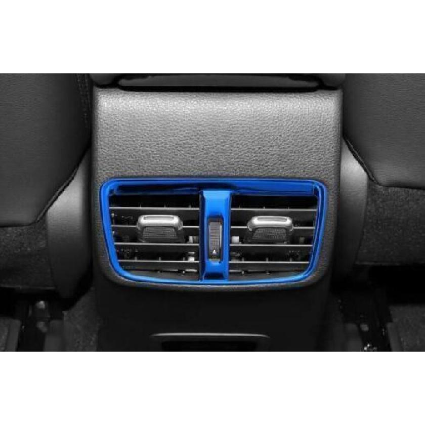 Rear Air Outlet Vent Frame Trim For Toyota Corolla Cross 22- Steel 1pcs Blue