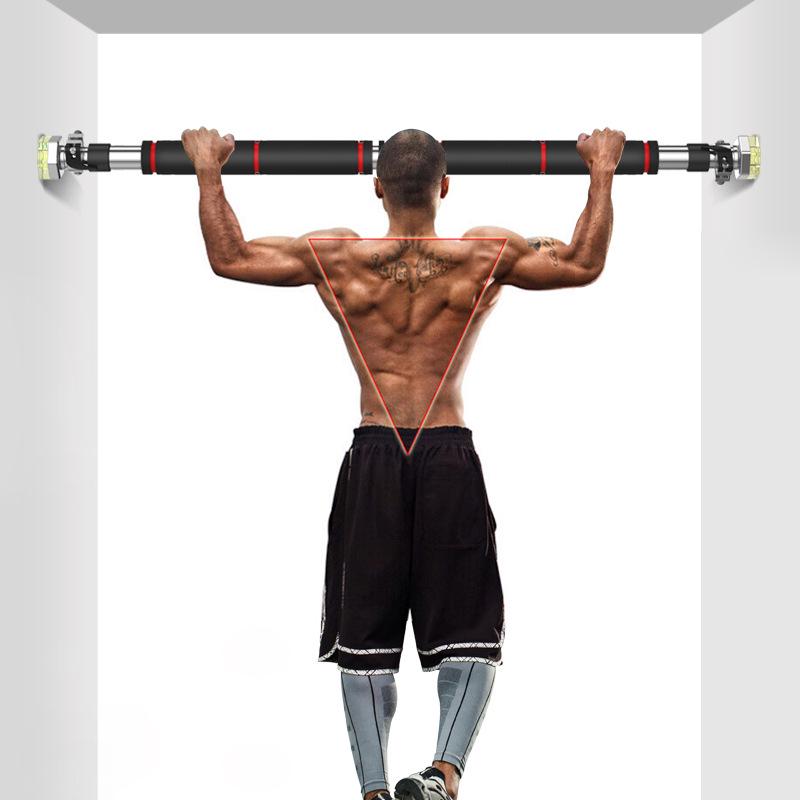 Wall-Mounted Indoor Pull-Up Bar for Home Fitness - No-Punch Installation