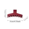 Safe Silicone Shark Clip Square Korean Style Straight Line Shaped Hair Claw Headwear Creative Solid Color Shark Clip School