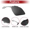 X Autohaux Car Tow Hook Cover Cap for MercedesBenz CLA180 CLA200 Hook No.1178851300 Gray