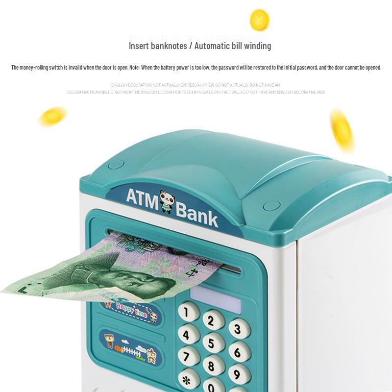 Kids' Smart ATM Piggy Bank with Face & Fingerprint Recognition