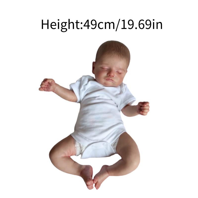 Simulation Reborn 48cm Doll Baby Bath Companion Real Life Toys Lifelike Kid Gift