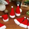 10-40PCS Christmas Hat Cutlery Dinner Fork Set Tableware Decoration for Hotel Restaurant Kitchen Bar Christmas Party Supplies