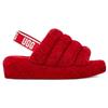 UGG Fluff Yeah Slide Ribbon Rot Damen 1095119-RBRD