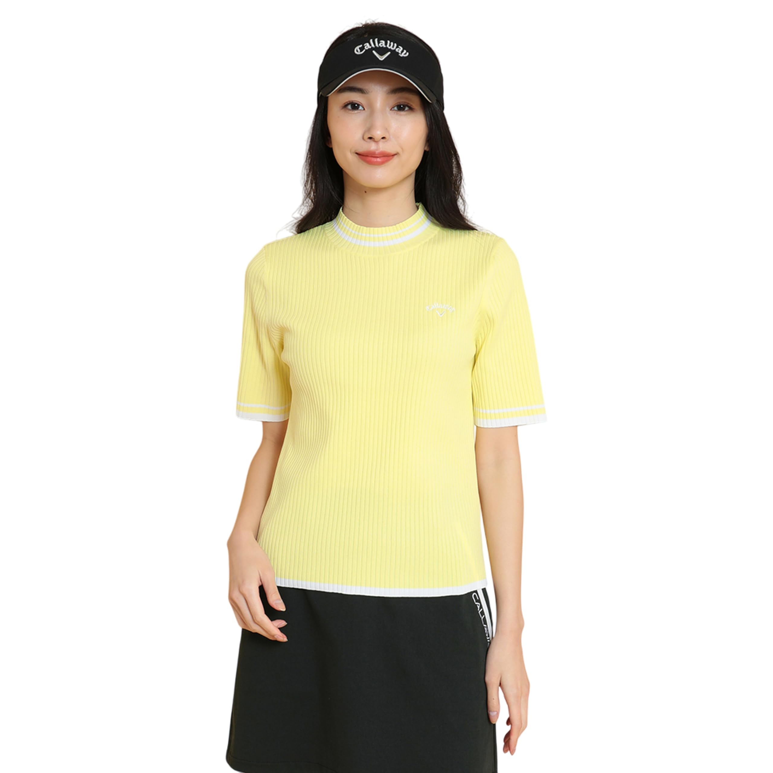 

Callaway Свитер с коротким рукавом и воротником-стойкой Гольф C25119202 M Женский (Логотип в одной точке) / / 1061_Желтый