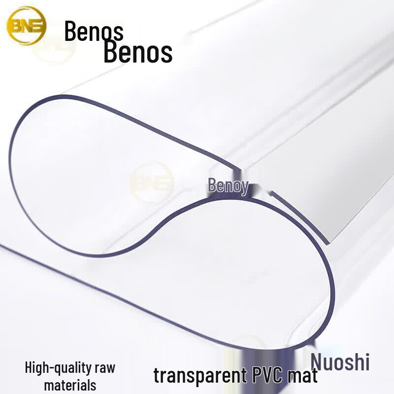 Benosh PVC Transparent Non-Slip Waterproof Table Protector Mat 60cm x 10m