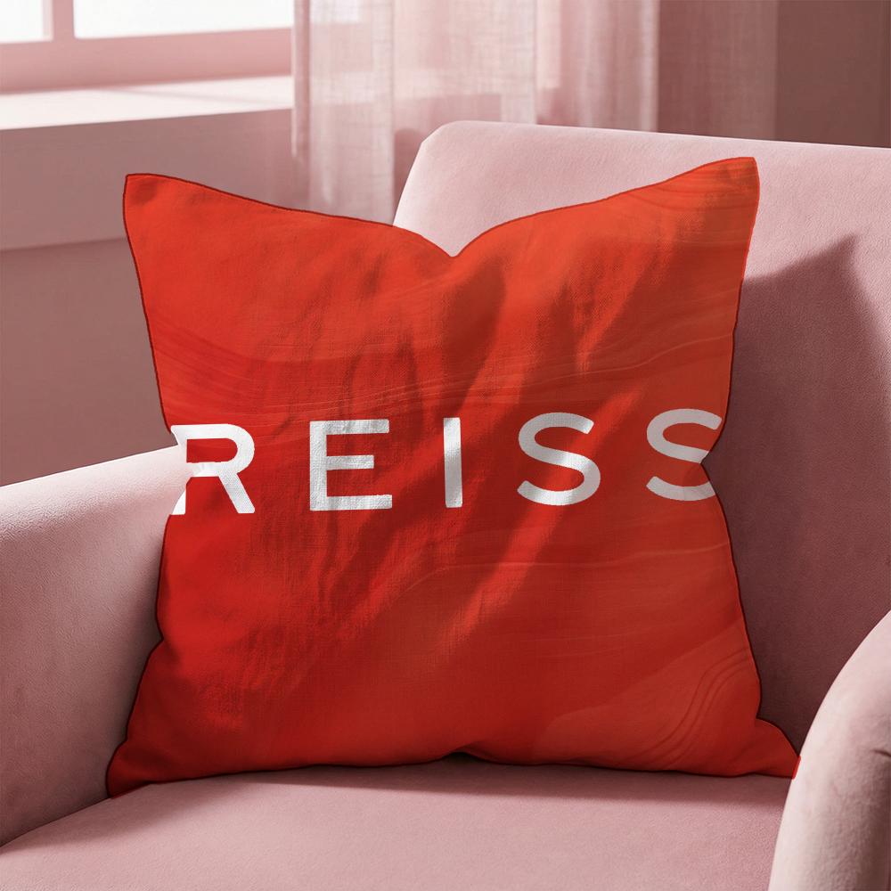 British Brand R-Reiss Cushion Cover Multi-Scene Pillow Cover for Home & Car - Reversible, Soft & Durable for Daily Use