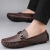 Fashionable Men New Soft Soled Loafers Shoes Comfortable Casual Slip On Flats Soft Sole Driving Large 37-48 Advanced Bean Shoes