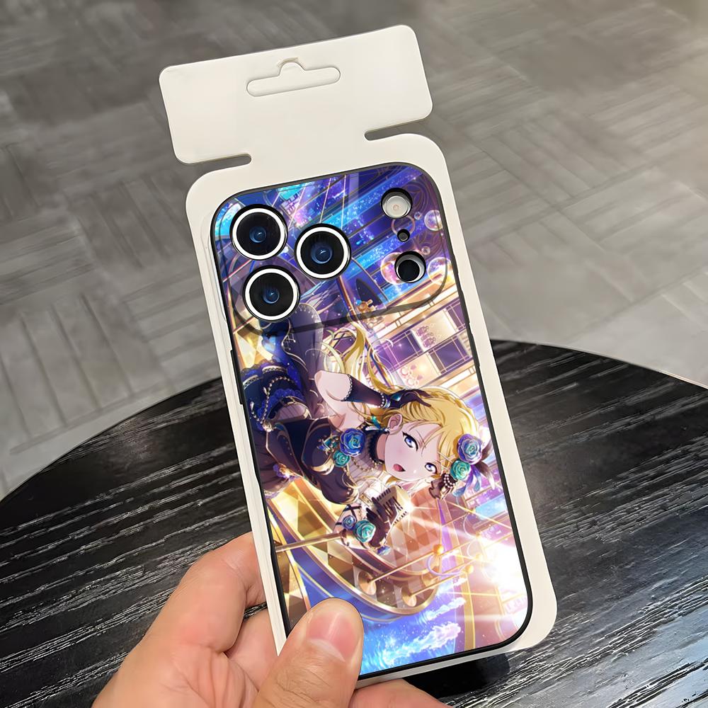 Love Live Anime Phone Case For IPhone 17 Air 16 E Pro Max 15 14 13 Mini 12 Pro 11 Max Plus Black Soft Shell