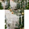 Christmas Tree Decor Snowflake Ornaments Set With Festive Style Options