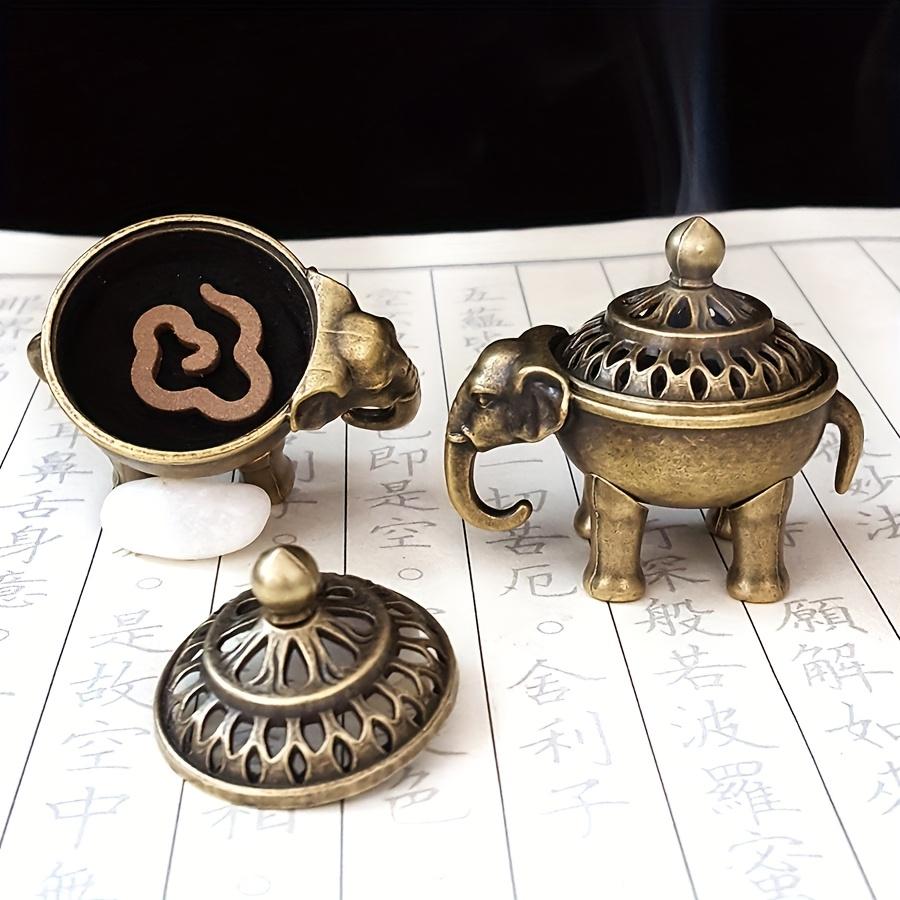 1Pc Auspicious Incense Burner, suitable for yoga, meditation, tea room decoration ornaments, suitable for Home Decor